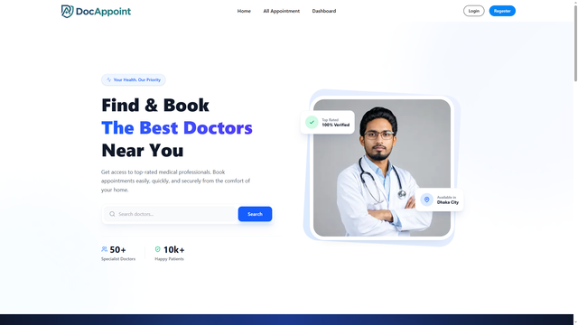 DocAppoint - Doctor Appointment & Healthcare Booking System