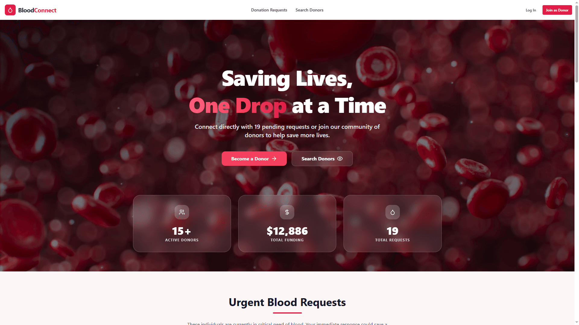 BloodDonation - Life-Saving Blood Donor Connection Platform